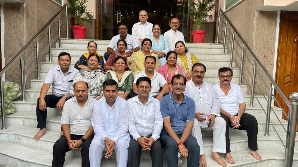 Grand organization of Rudrabhishek and worship by Bharat Vikas Parishad Krishna Branch